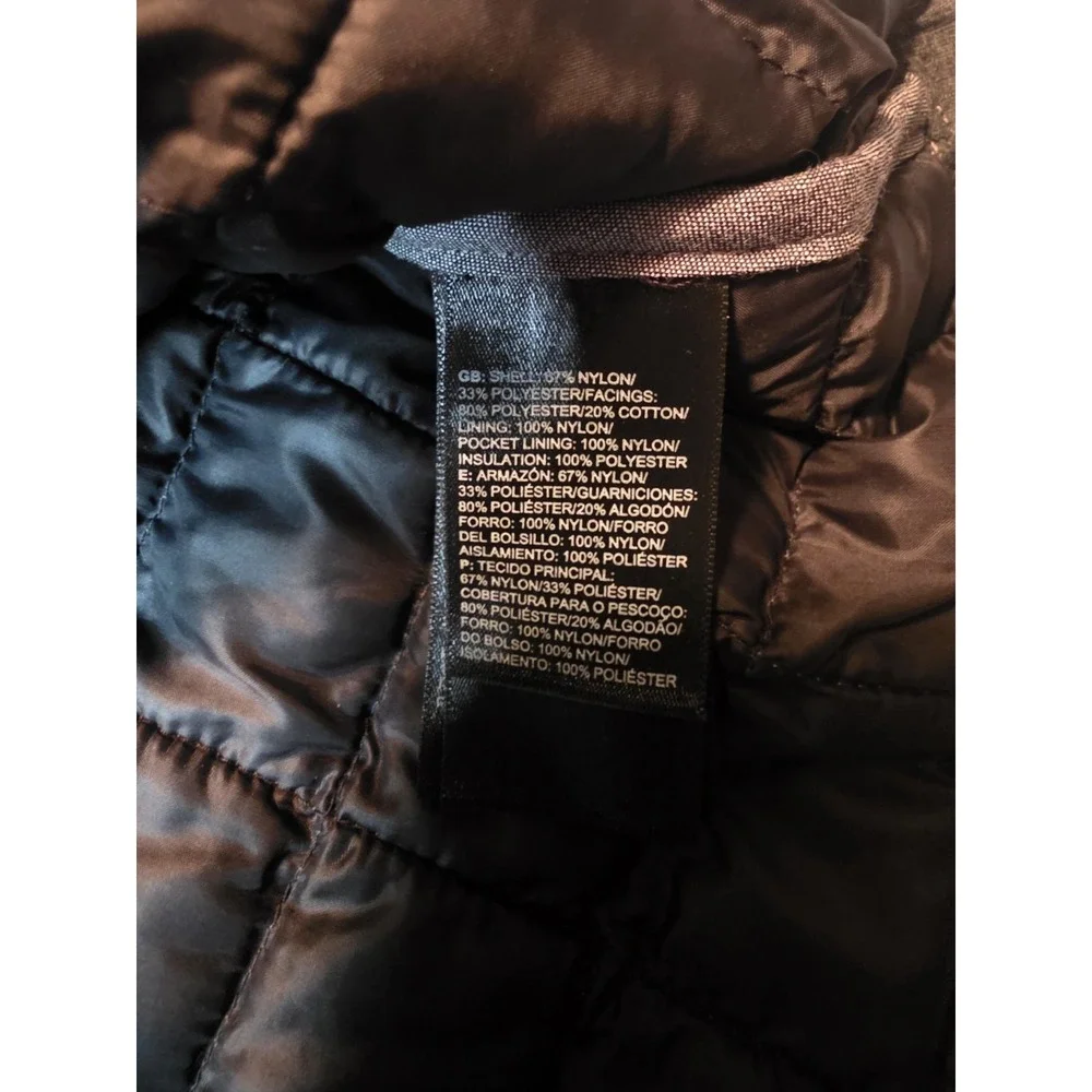 The North Face Men's Jacket Xl Gray ThermoBall Insulated Shirt Primaloft